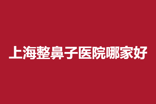 上海整鼻子医院哪家好？华美、艺星、德琳实力评测