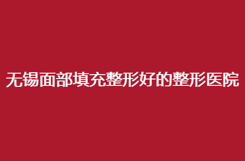无锡面部填充整形好的整形医院有哪家？深入了解这几家如何